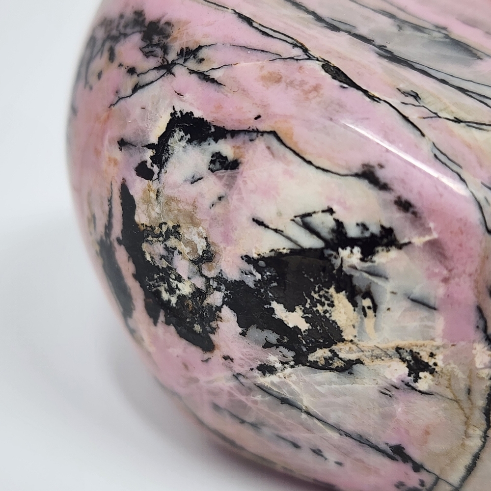 Vintage Pink Heart Shaped Stone Tabletop Clock - Picture 10 of 10